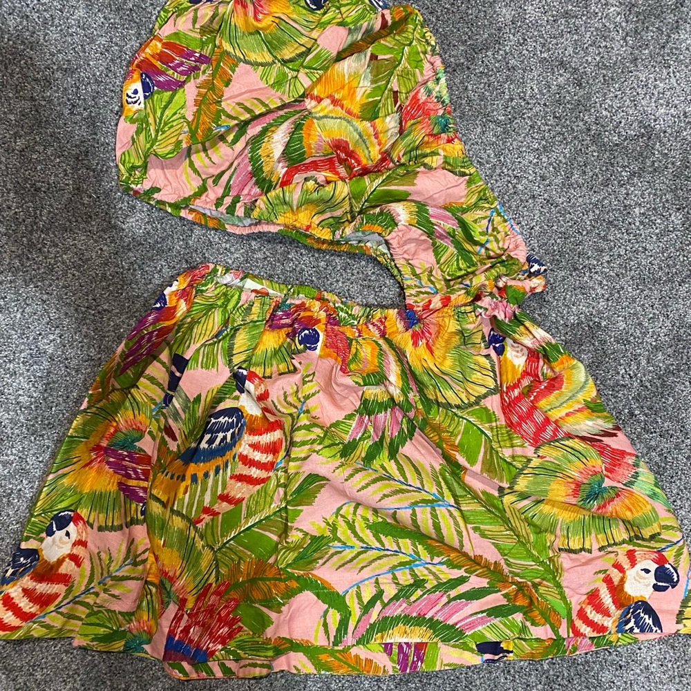 FARM Rio Colorful One-Shoulder Mini Dress - Picture 3 of 8